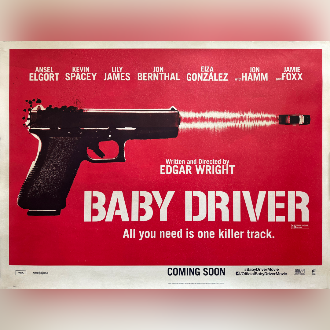Baby Driver (2017) Original Movie Poster Vintage Film Poster