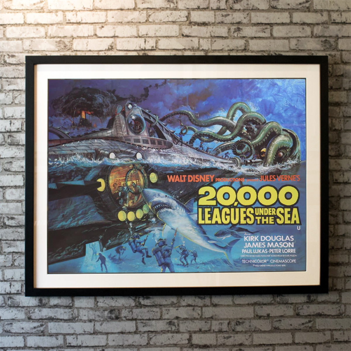 Original Movie Poster of 20,000 Leagues Under The Sea (1976R)