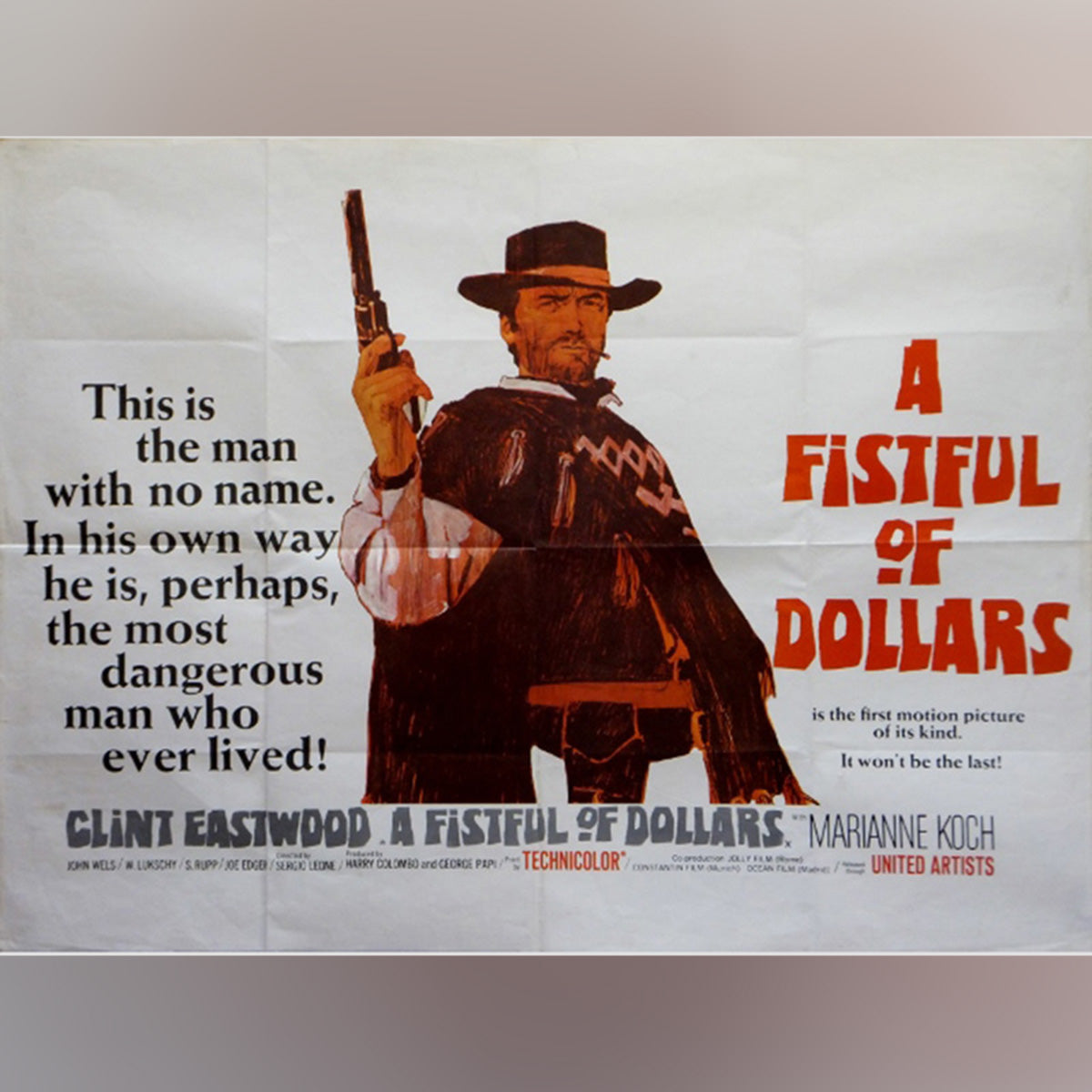 Original Movie Poster of A Fistful Of Dollars (1964)