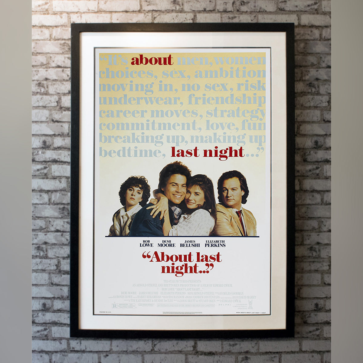 Original Movie Poster of About Last Night... (1986)