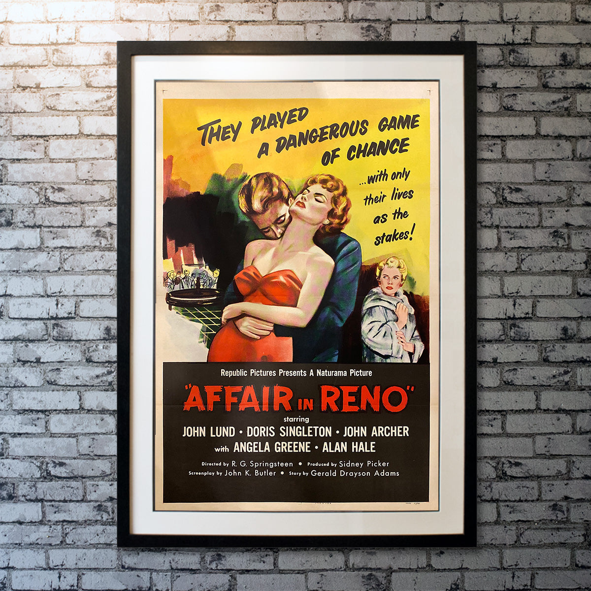 Original Movie Poster of Affair In Reno (1957)