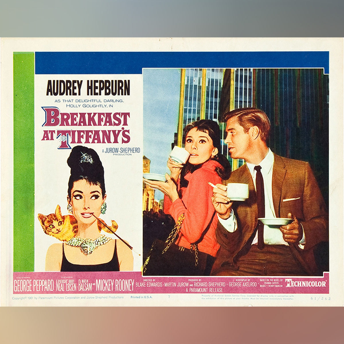 Breakfast At Tiffany s 1961 Original Movie Poster Vintage Film breakfast-at-tiffany-s-1961-original-movie-poster-vintage-film