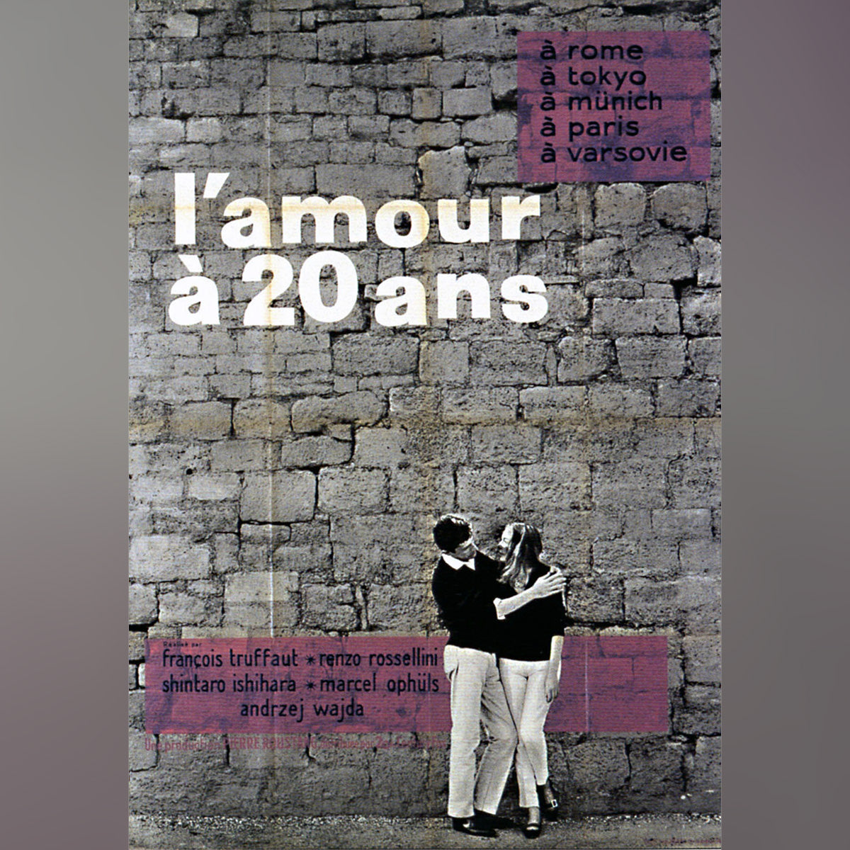 Original Movie Poster of L'amour à 20 Ans (1962)