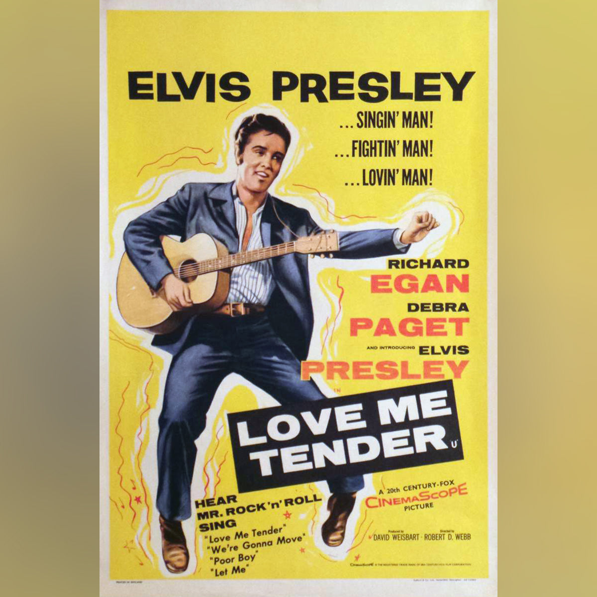 Love Me Tender (1956) Original Movie Poster Vintage Film