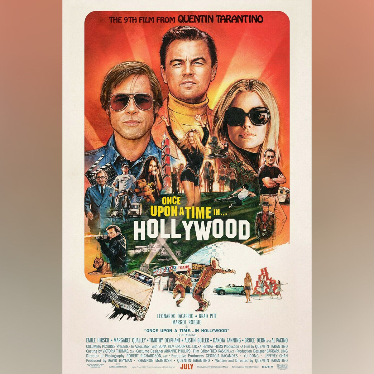 Original Movie Poster of Once Upon A Time In Hollywood (2019)