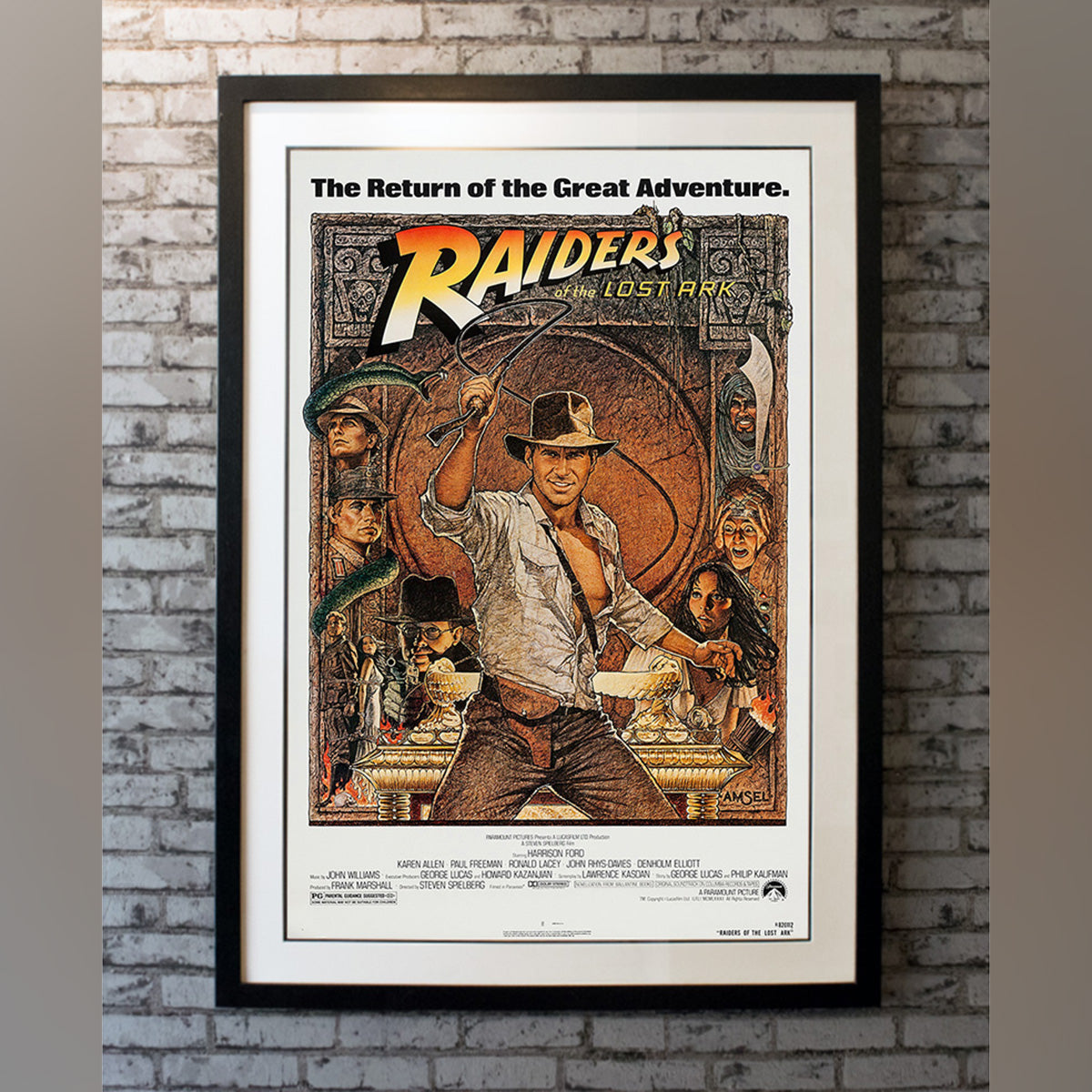 Original Movie Poster of Raiders Of The Lost Ark (1982R)