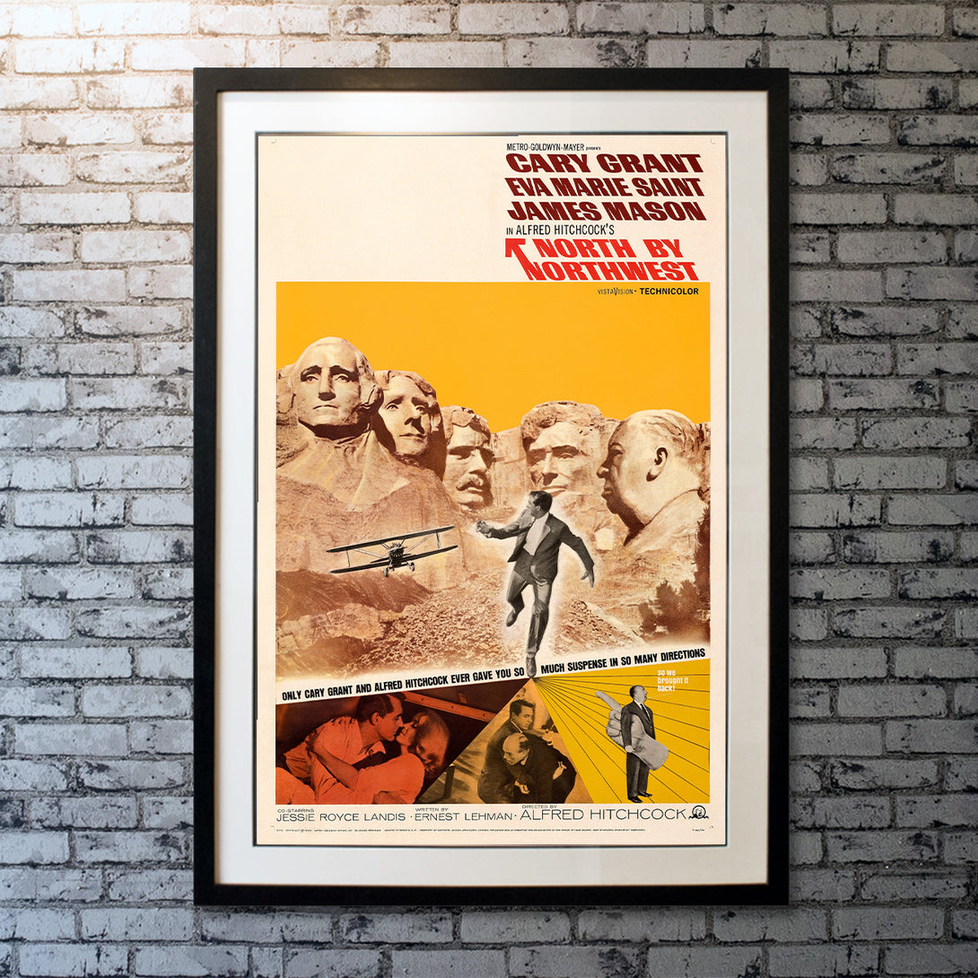 Póster for Sale con la obra Alfred Hitchcock North por el noroeste de MonoMagi Póster for Sale con la obra Alfred Hitchcock North por el noroeste de MonoMagi