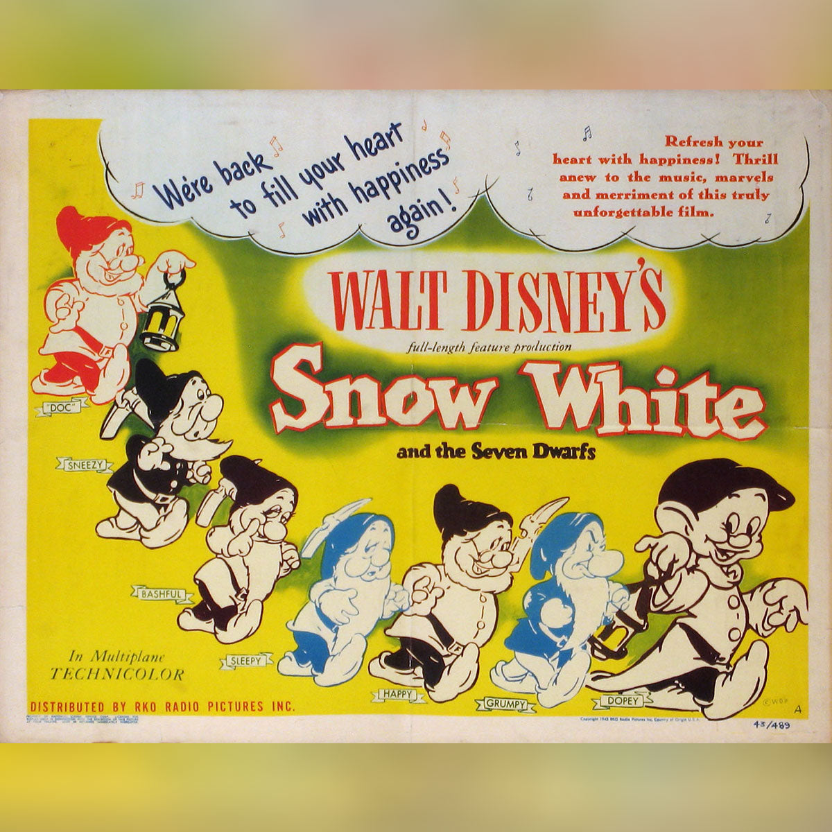Snow White and The Seven Dwarfs (1943R)