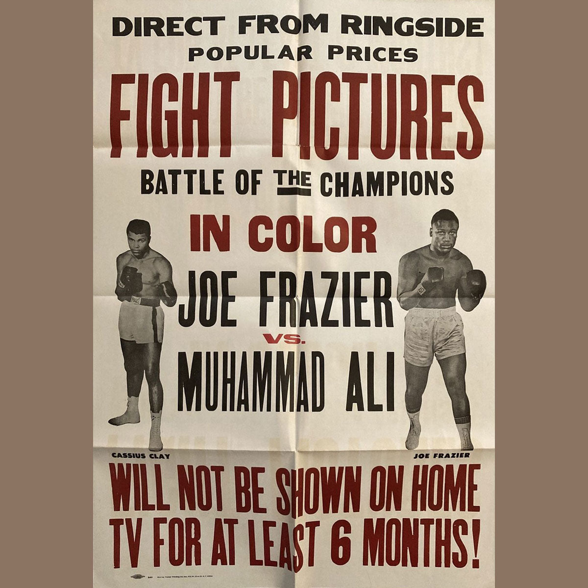 Joe Frazier Vs. Muhammad Ali (1971)