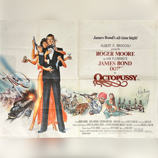 Octopussy (1983) Signed By Roger Moore