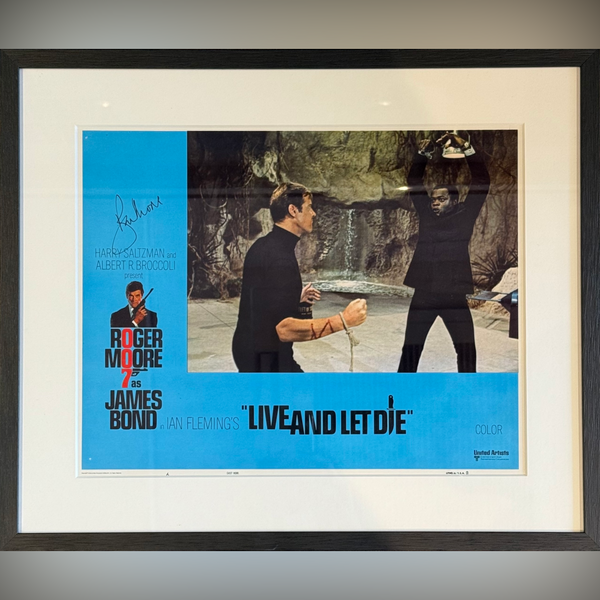 Signed by Roger Moore / Live And Let Die  (1978)