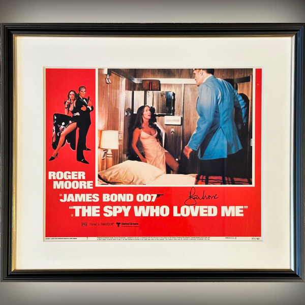 Signed By Roger Moore / The Spy Who Loved Me (1977) - FRAMED