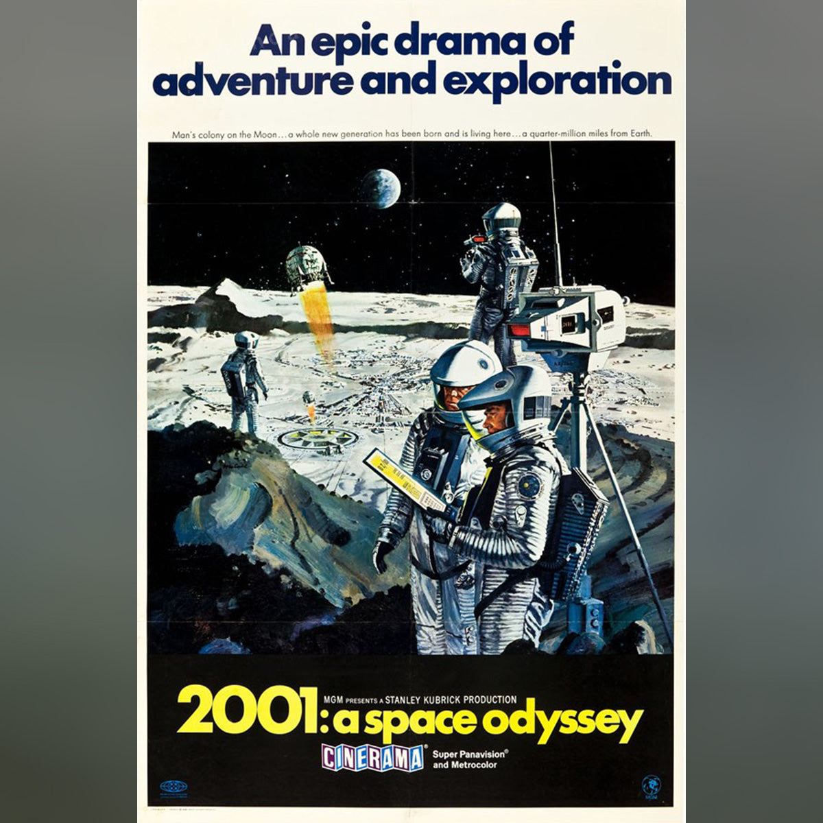 Original Movie Poster of 2001: A Space Odyssey (1968)
