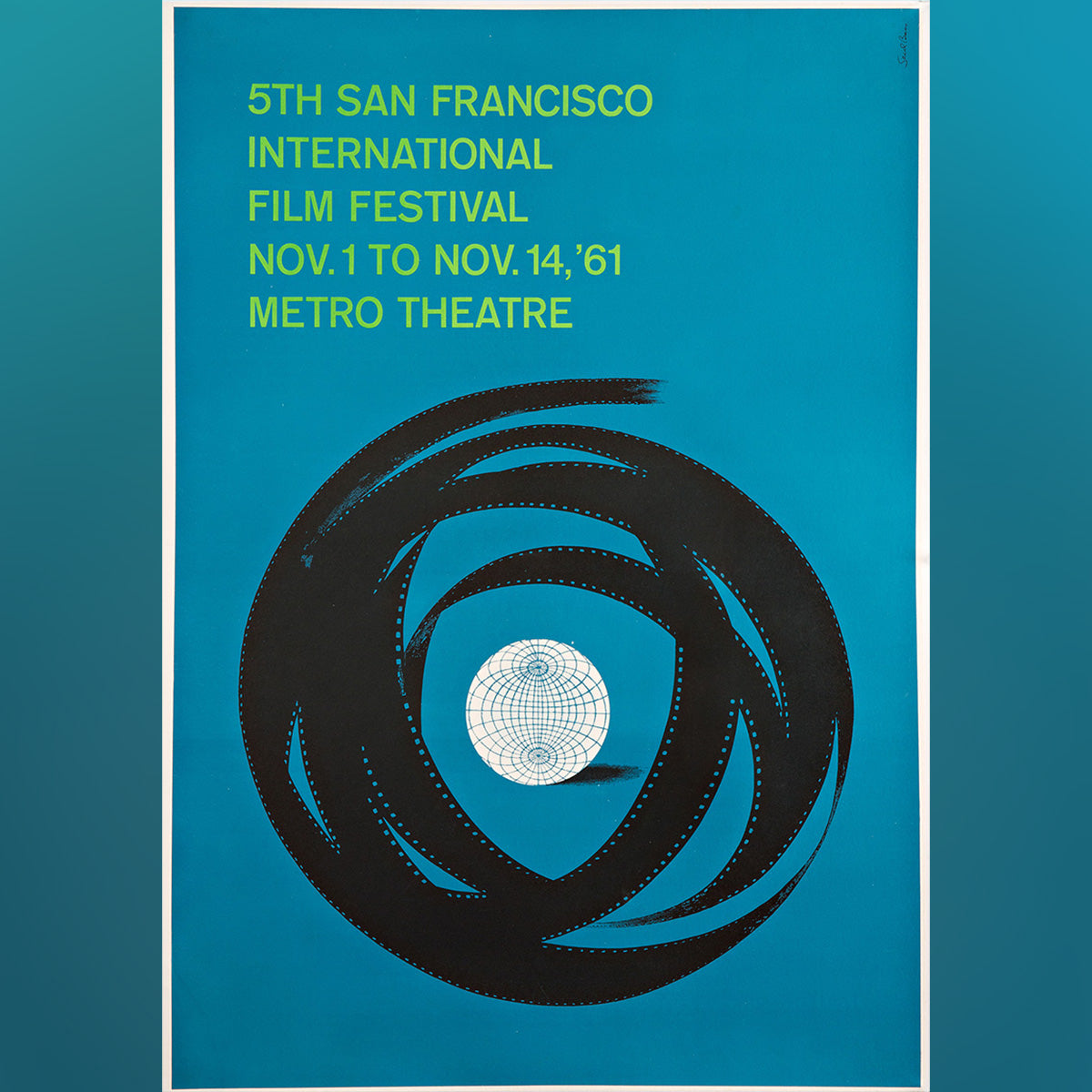 Original Movie Poster of 5th San Francisco Film Festival (1961)