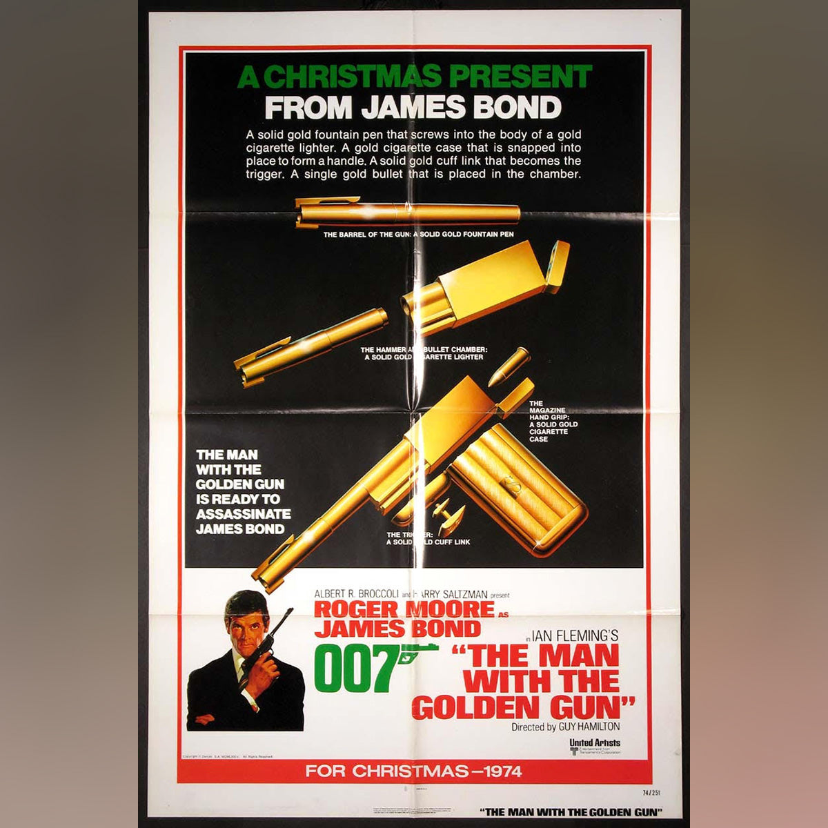 Original Movie Poster of Man With The Golden Gun, The (1974)