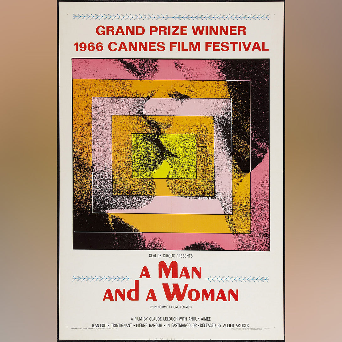 Original Movie Poster of A Man And A Woman (1966) 