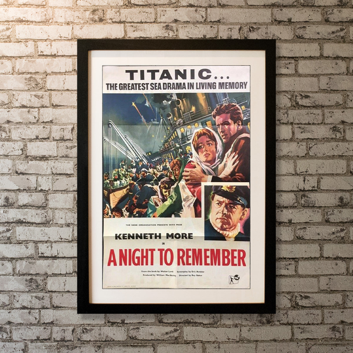 Original Movie Poster of A Night To Remember (1958)