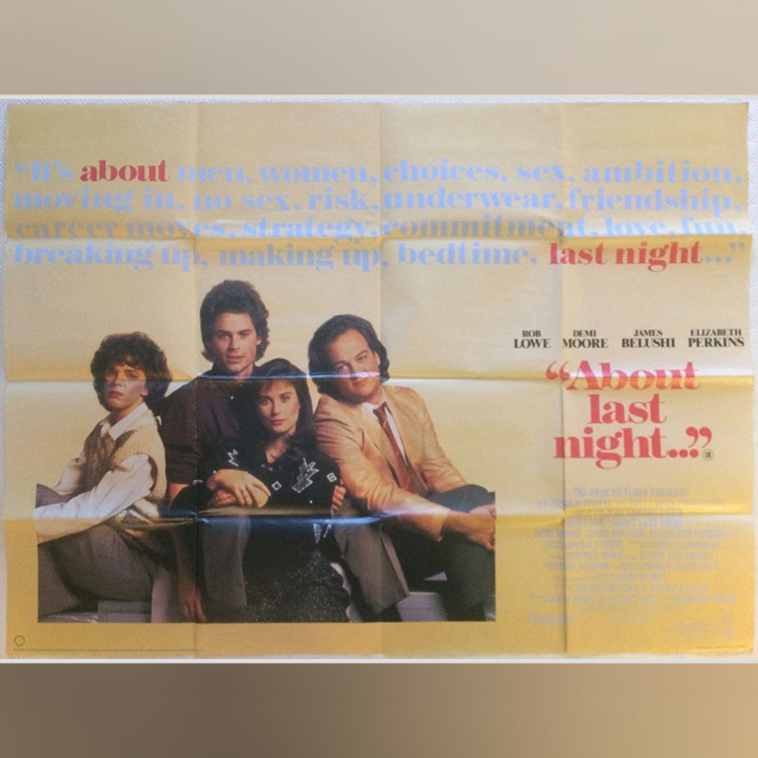 Original Movie Poster of About Last Night... (1986)