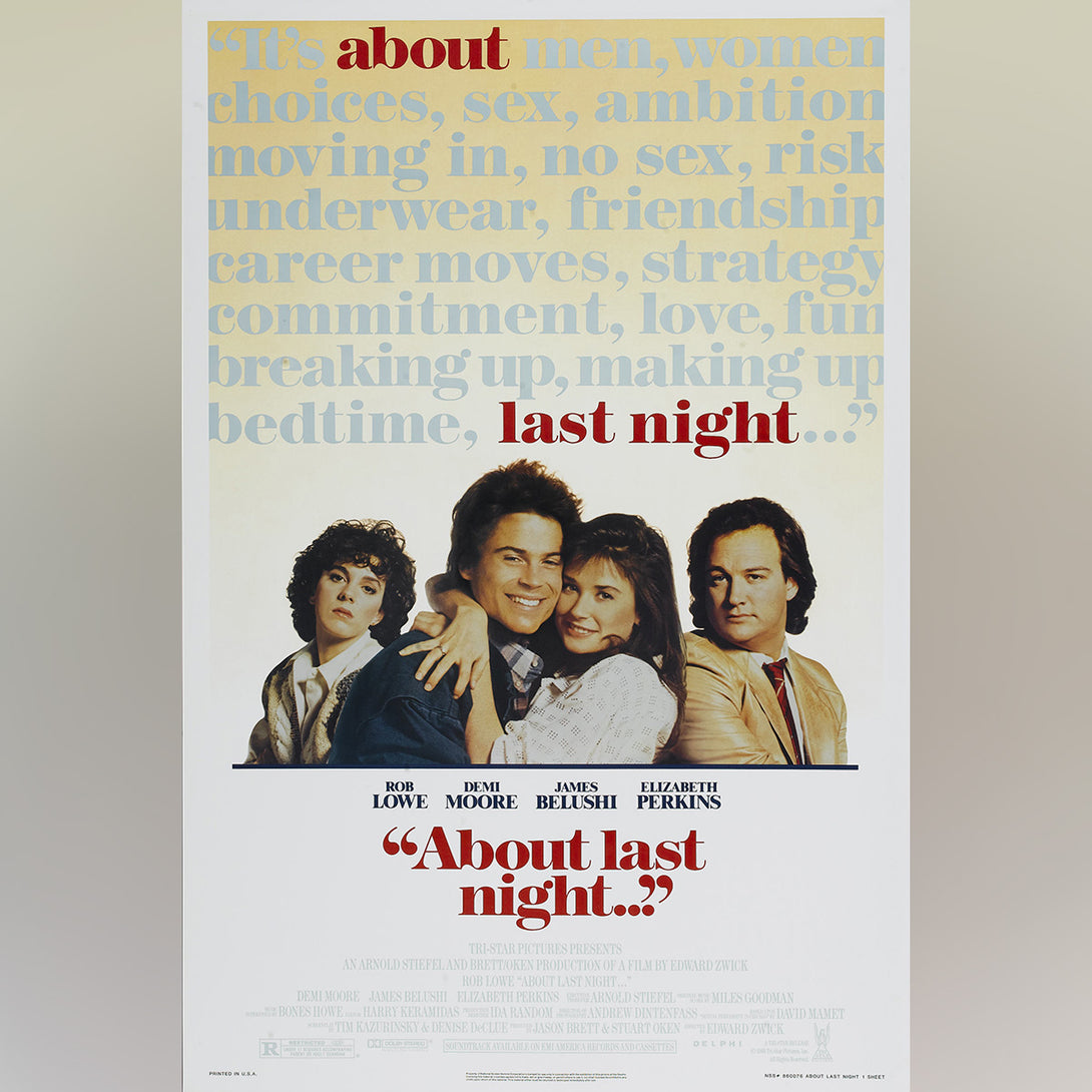 Original Movie Poster of About Last Night... (1986)