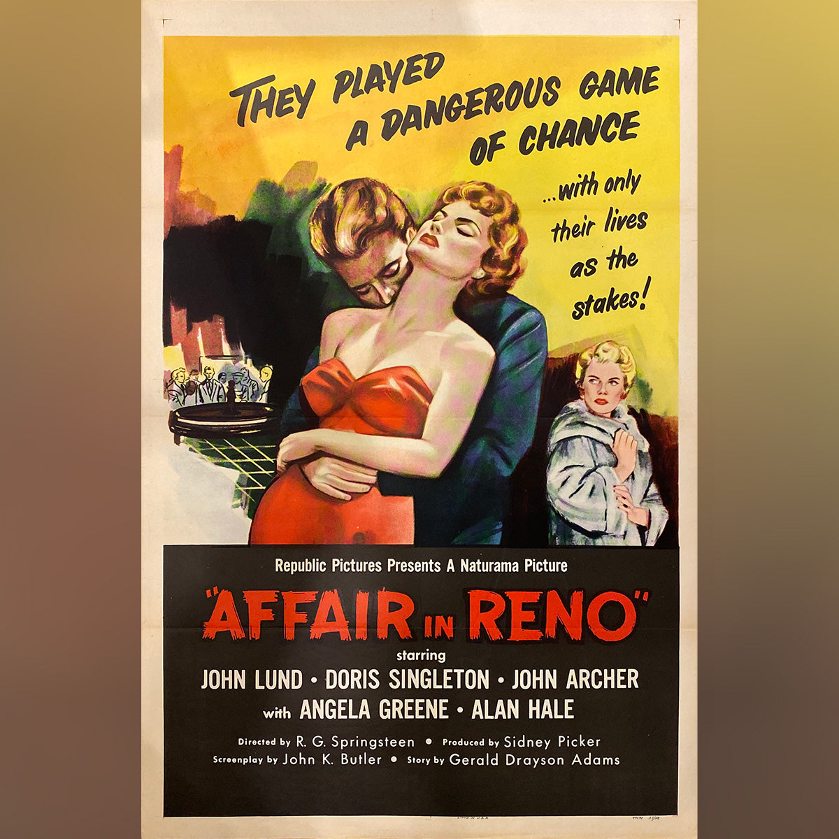 Original Movie Poster of Affair In Reno (1957)