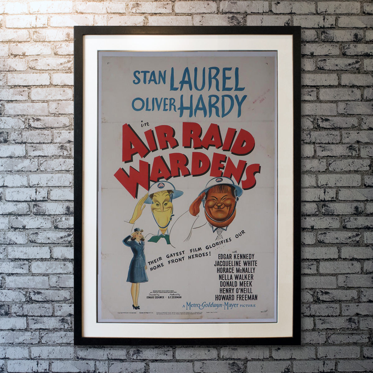Original Movie Poster of Air Raid Wardens (1943)
