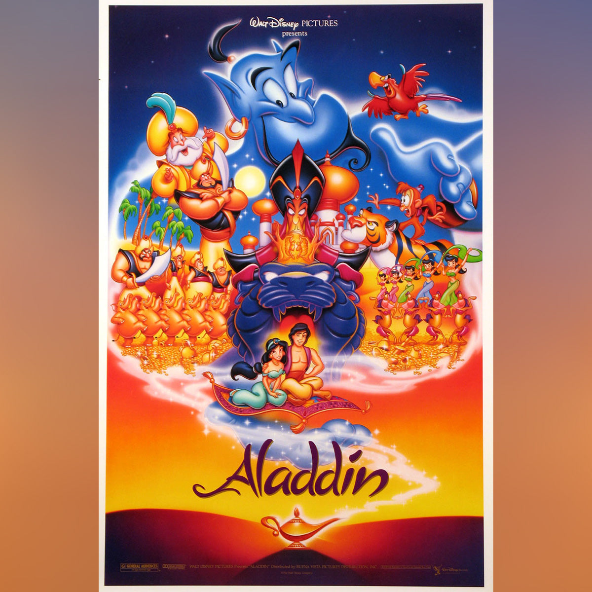Original Movie Poster of Aladdin (1992)