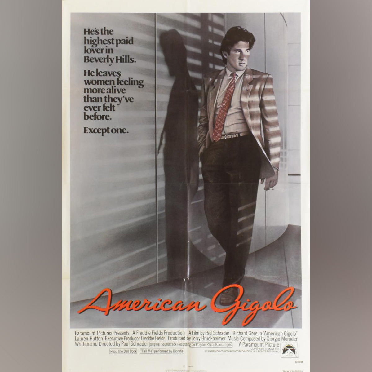Original Movie Poster of American Gigolo (1980)