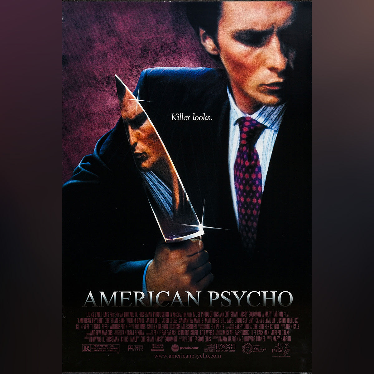 Original Movie Poster of American Psycho (2000)