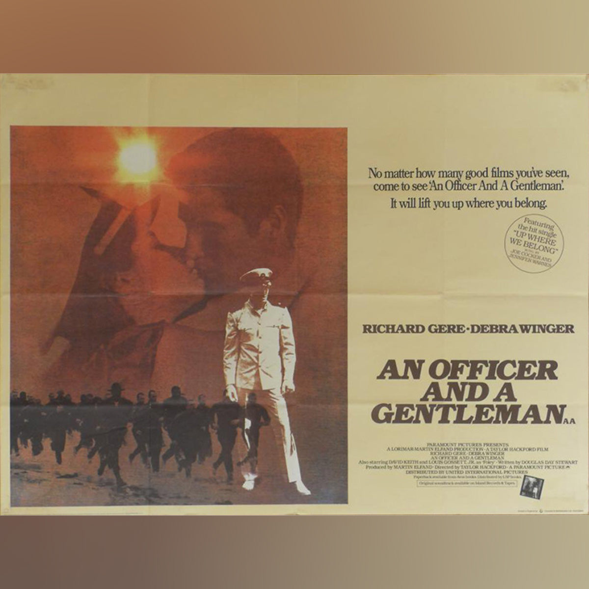 Original Movie Poster of An Officer And A Gentleman (1982)