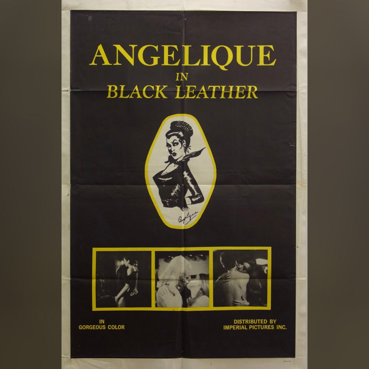 Original Movie Poster of Angelique In Black Leather (1968)