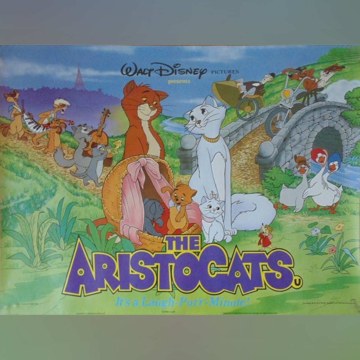Original Movie Poster of Aristocats, The (1980R)