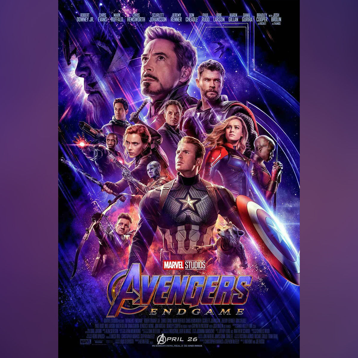 Original Movie Poster of Avengers 4: Endgame (2019)