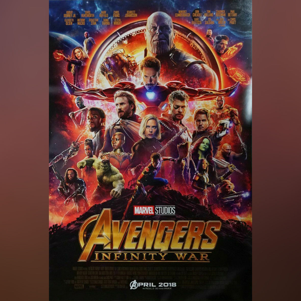 Original Movie Poster of Avengers 3: Infinity War (2018)