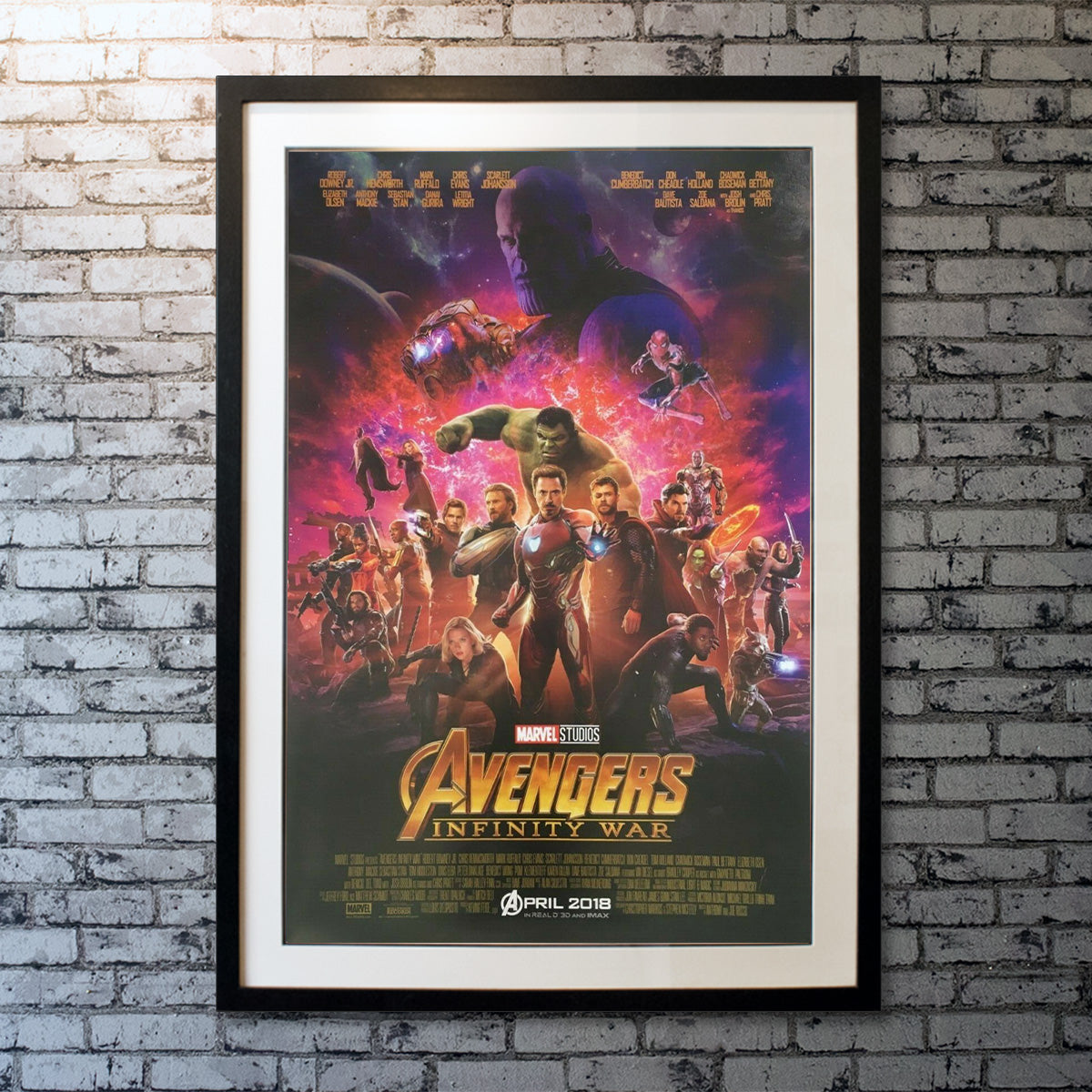 Avengers: Infinity War Cast Signed Movie Poster 