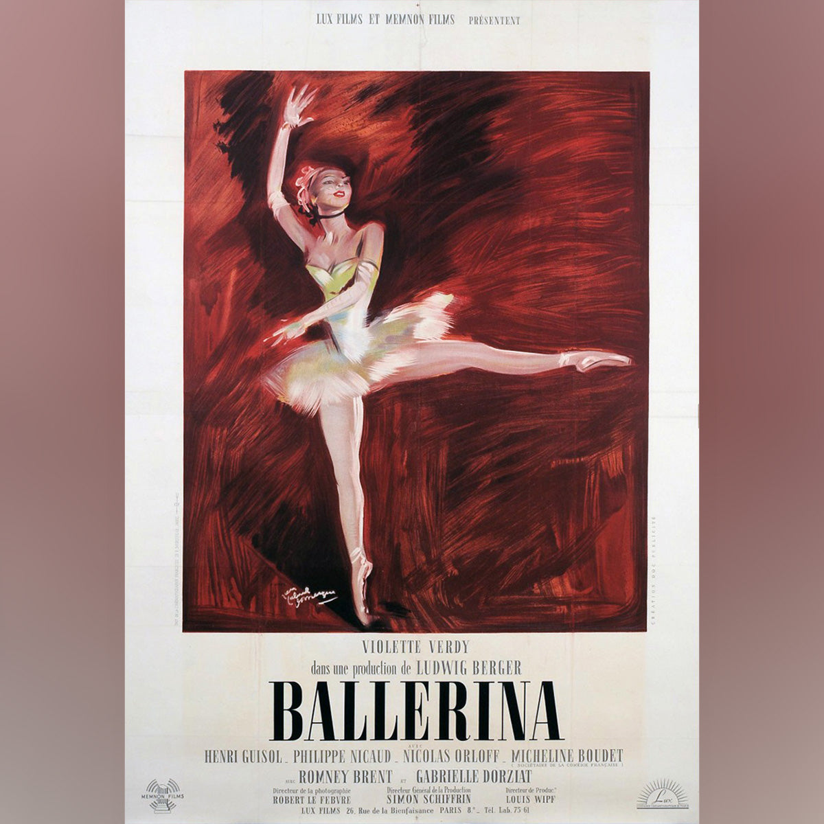 Original Movie Poster of Ballerina (1950)