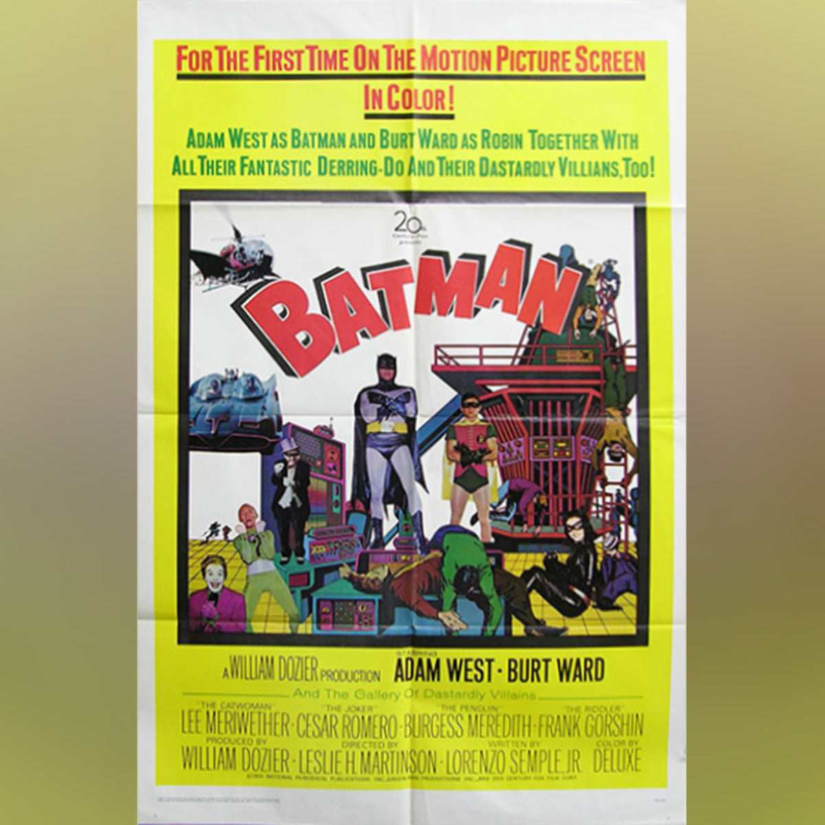Original Movie Poster of Batman (1966)