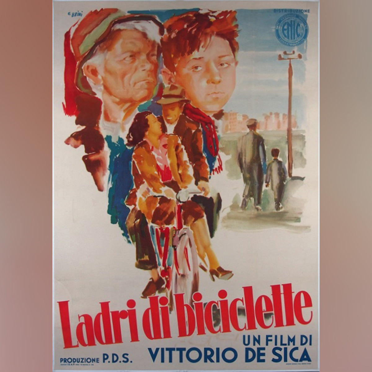 Original Movie Poster of Bicycle Thieves (1948)