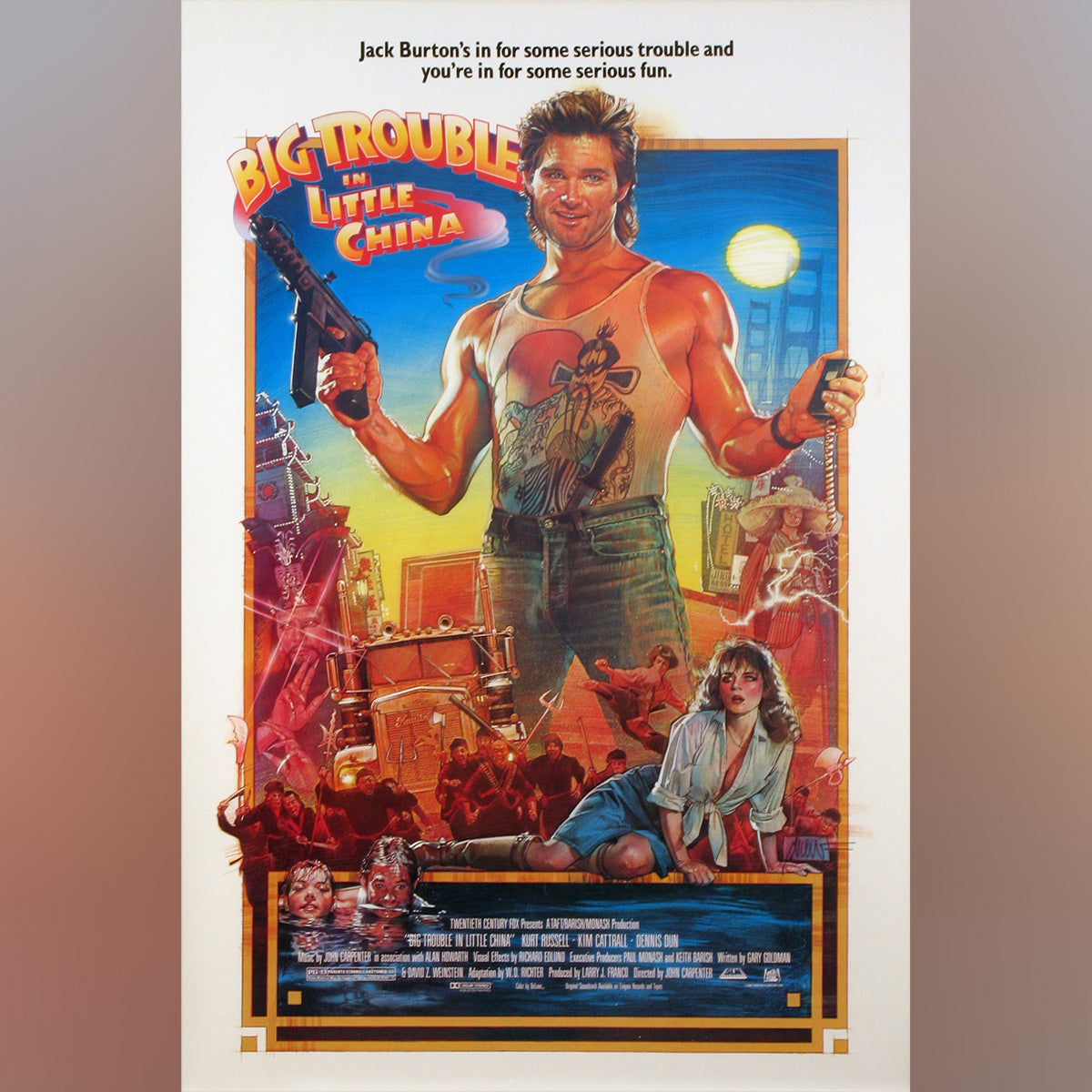 Original Movie Poster of Big Trouble In Little China (1986)