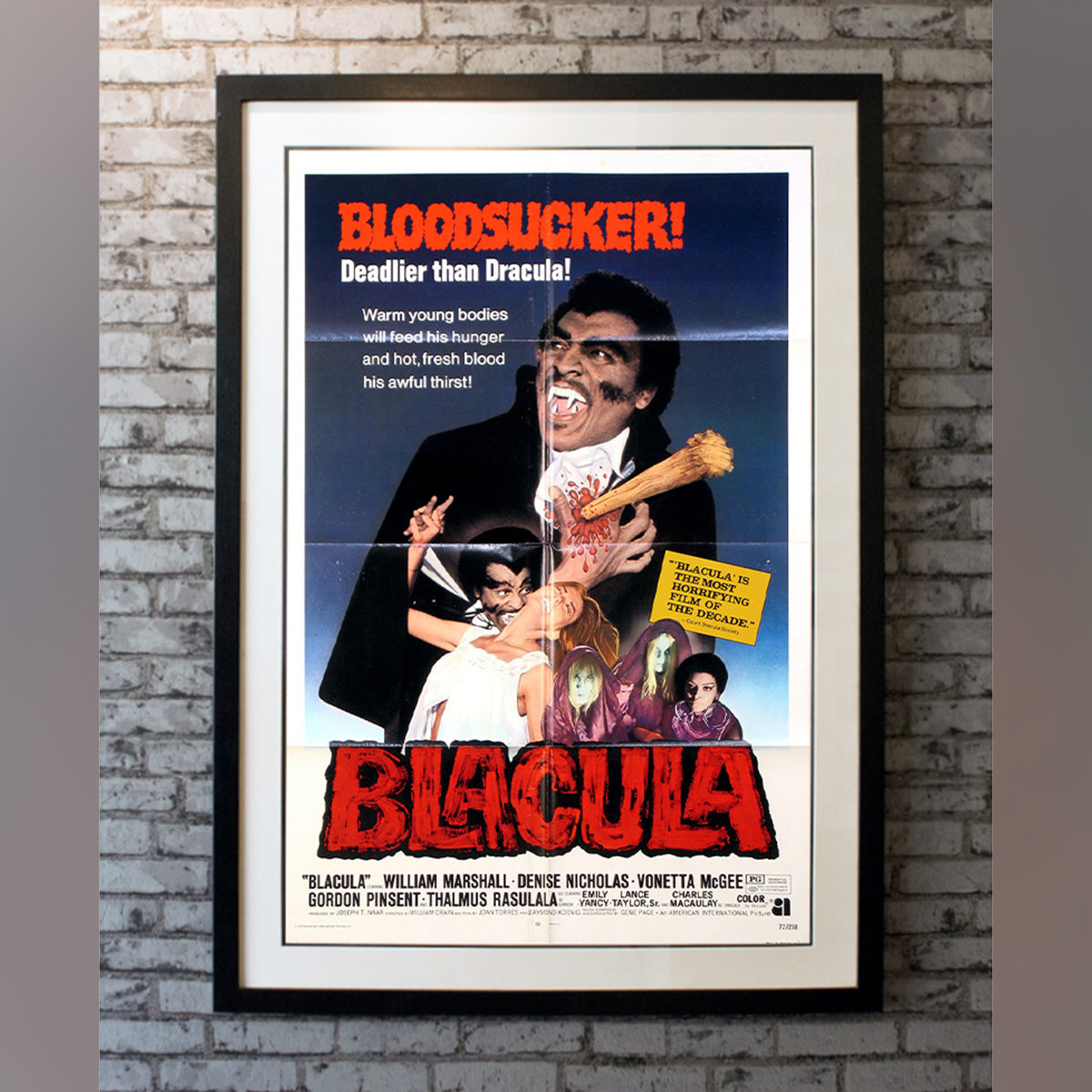 Original Movie Poster of Blacula (1972)