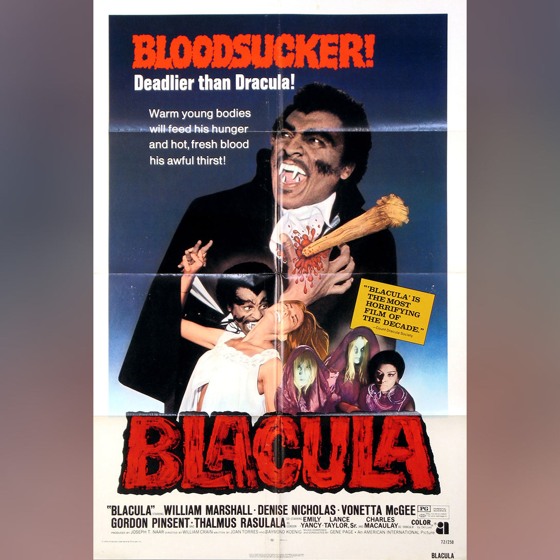 Original Movie Poster of Blacula (1972)