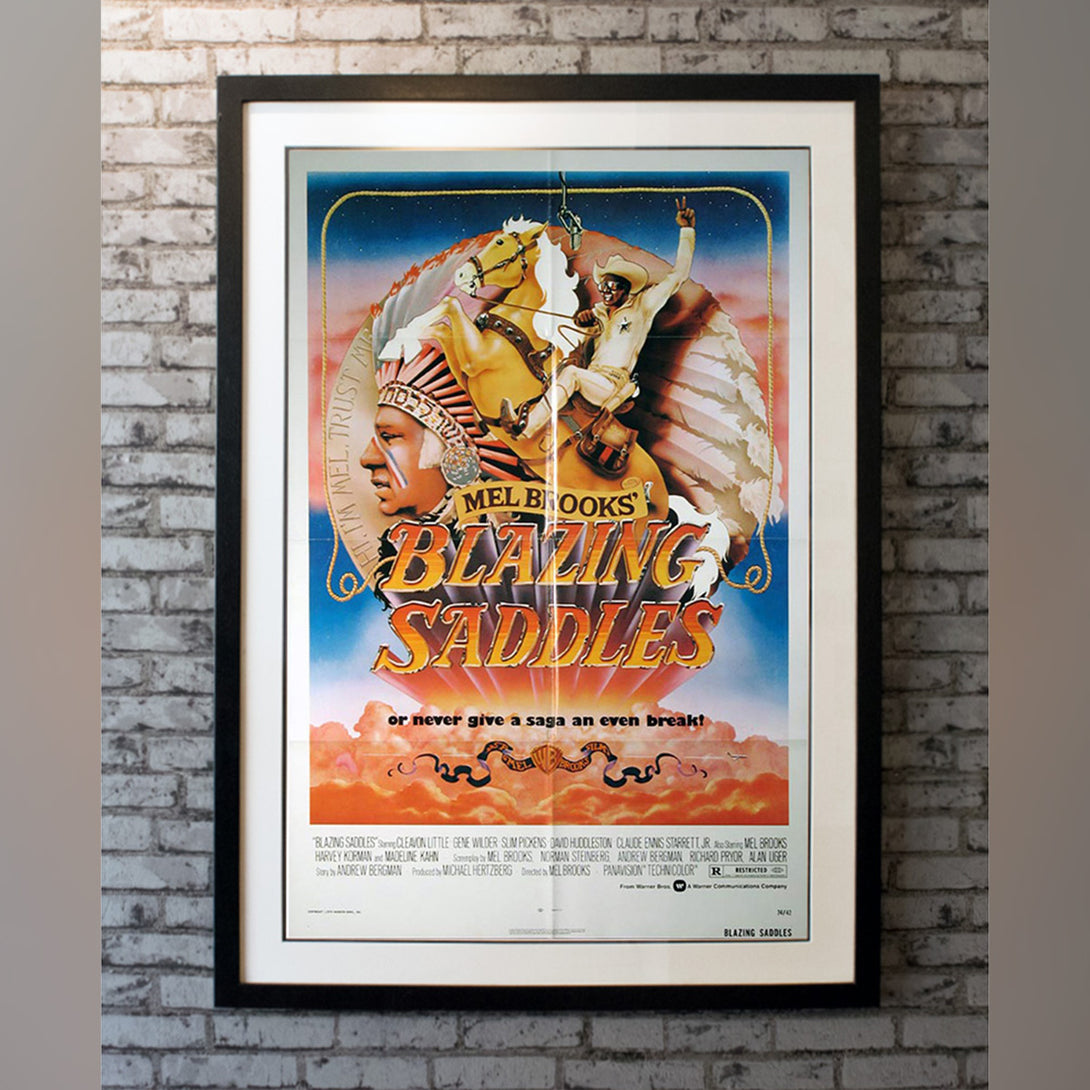 Original Movie Poster of Blazing Saddles (1974)