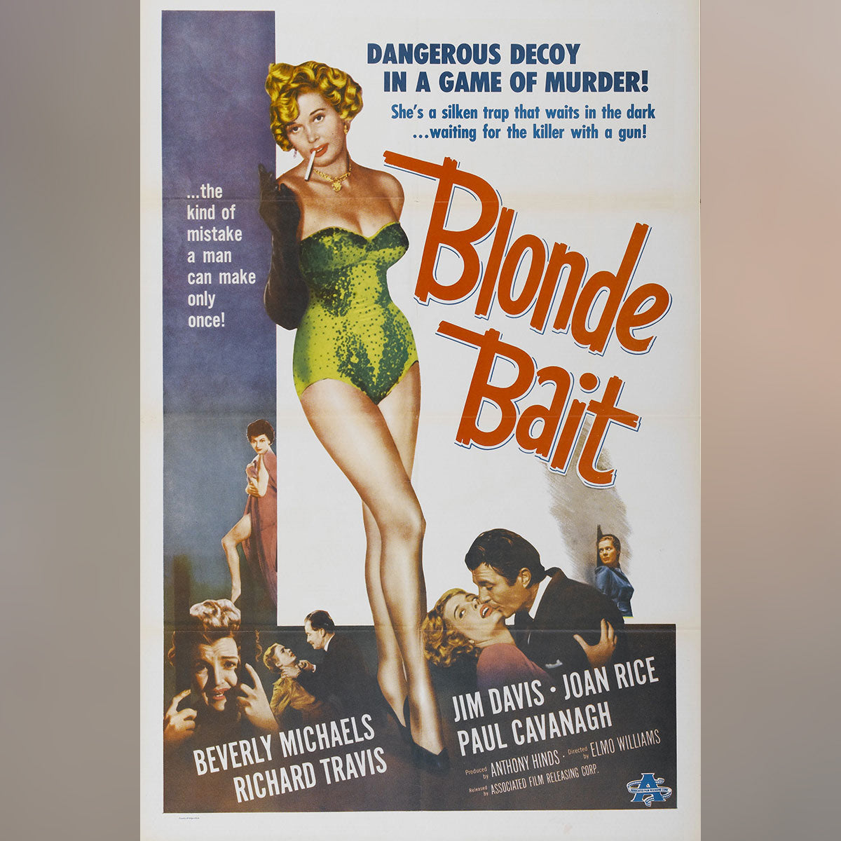 Original Movie Poster of Blonde Bait (1956)