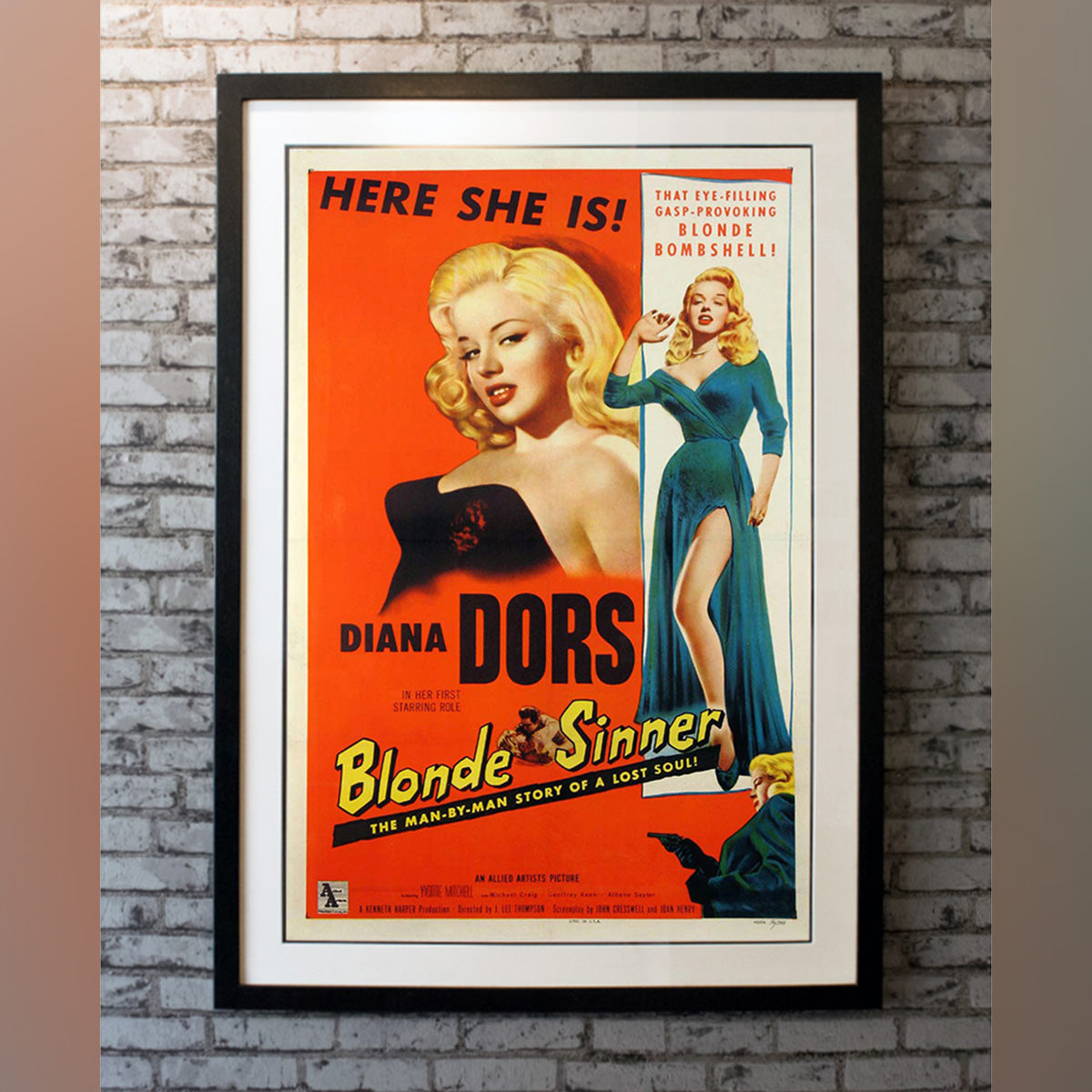 Original Movie Poster of Blonde Sinner (1956)