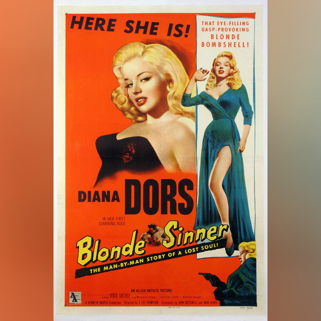 Original Movie Poster of Blonde Sinner (1956)