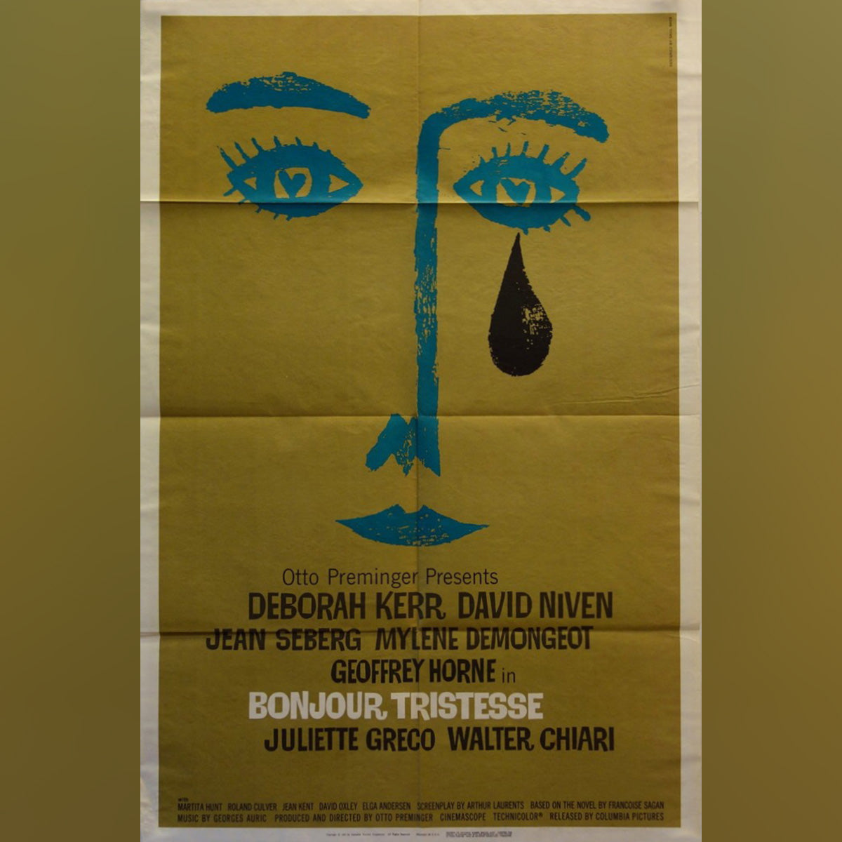Original Movie Poster of Bonjour Tristesse (1958)