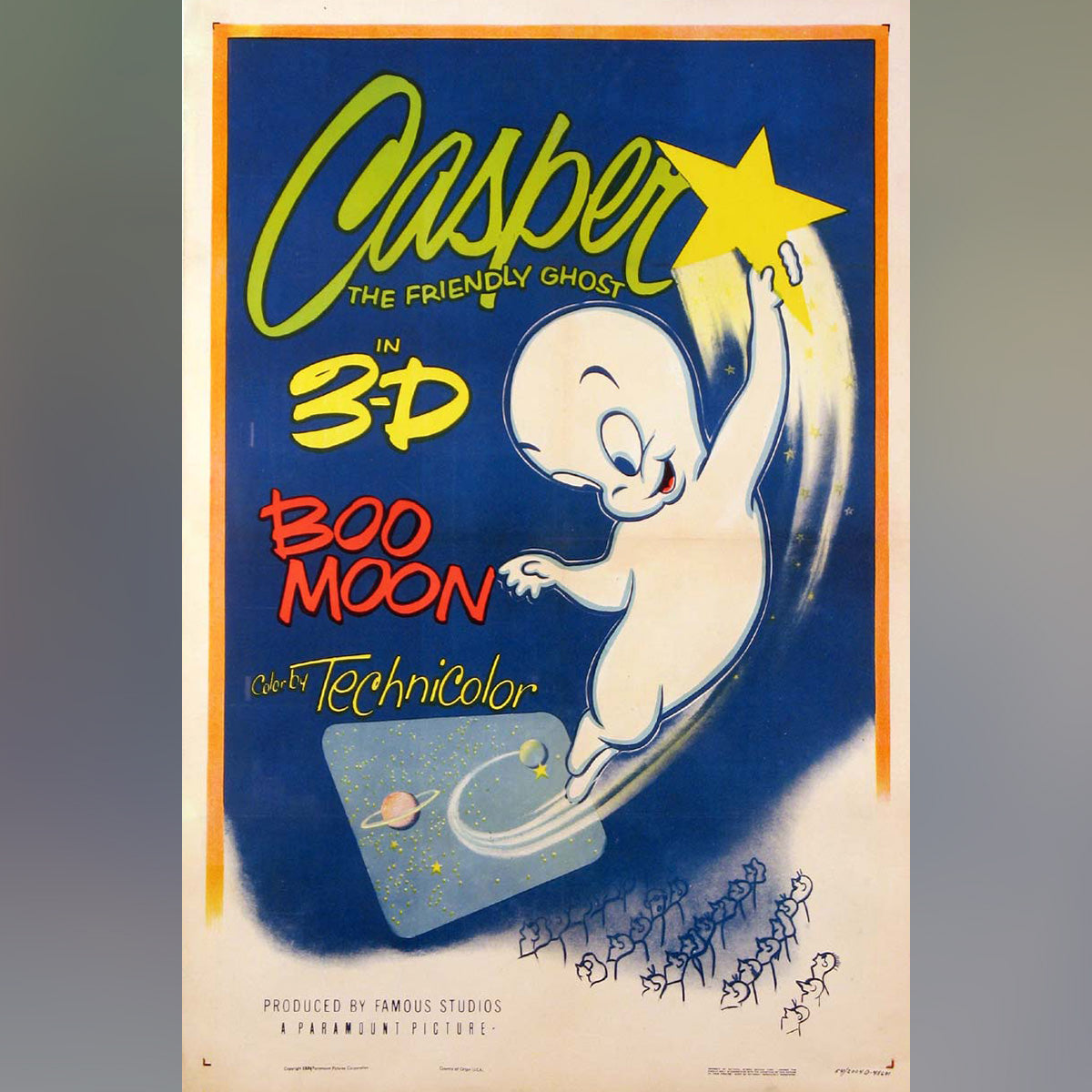 Original Movie Poster of Boo Moon Casper The Friendly Ghost (1954)