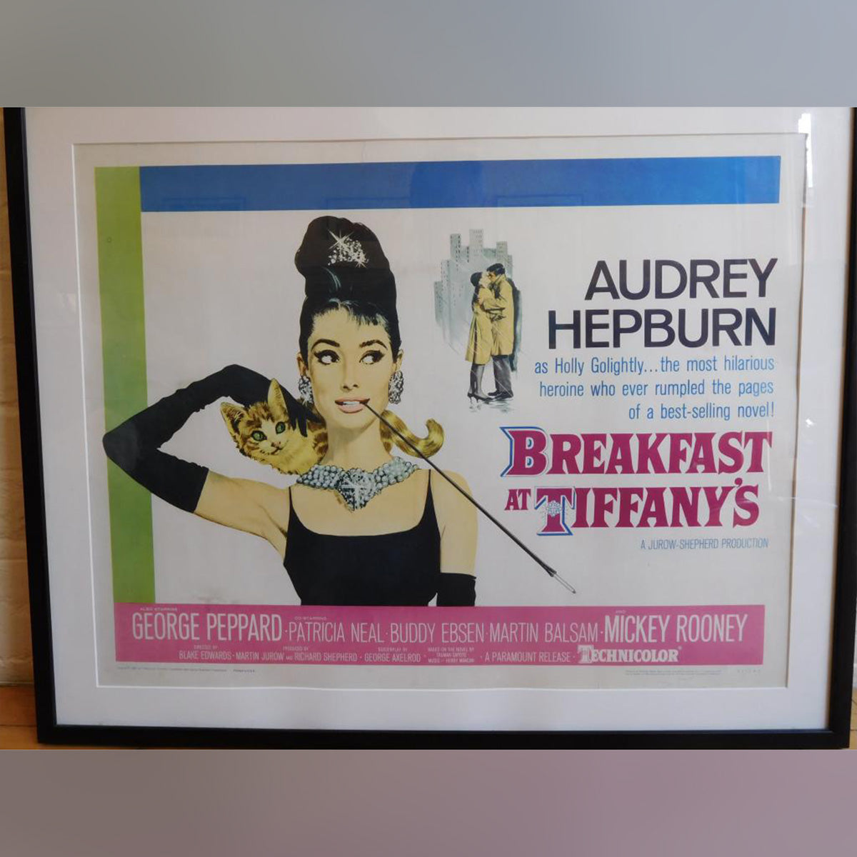 Original Movie Poster of Breakfast At Tiffany's (1961) - Already Framed
