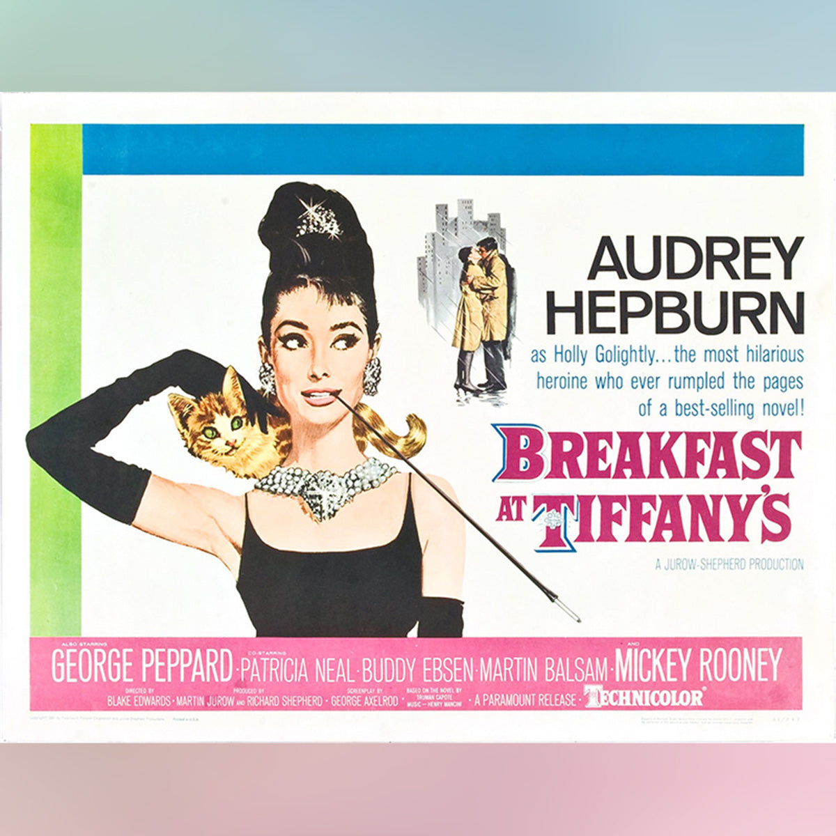 Original Movie Poster of Breakfast At Tiffany's (1961) - Already Framed