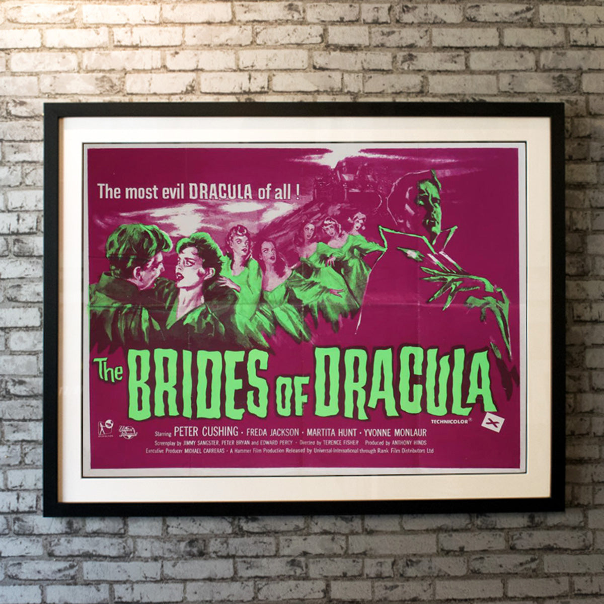 Original Movie Poster of Brides Of Dracula, The (1960R)