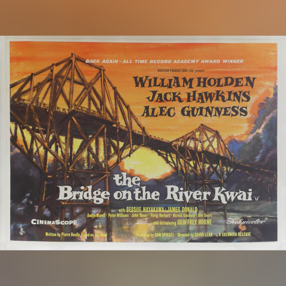 Original Movie Poster of Bridge On The River Kwai, The (1963R)